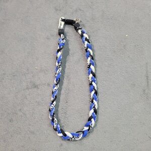 Titanium Sports Necklace Unisex Blue‎ Black White Braided Baseball Athletic Rope